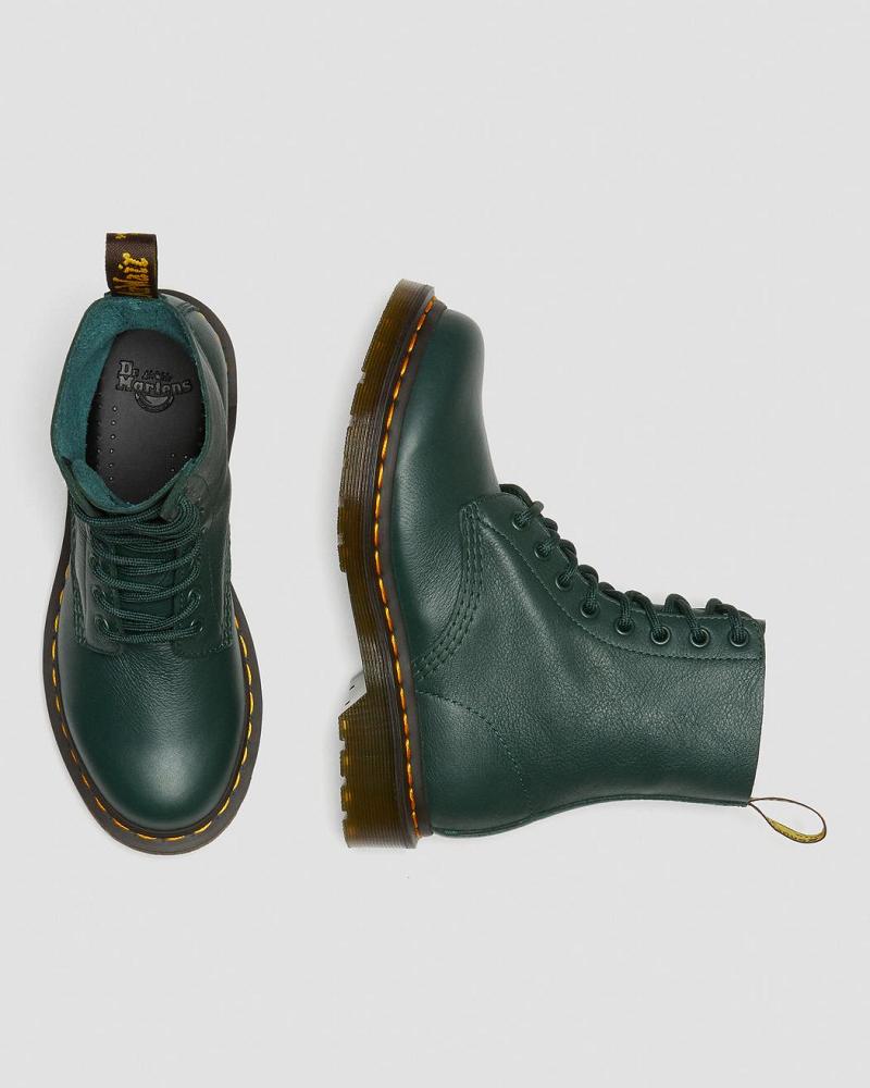 Dr Martens 1460 Pascal Virginia Leren Enkellaars Dames Groen | NL 87RVD